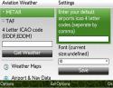Aviation Weather Center Widget Symbian Mobile Phone Application