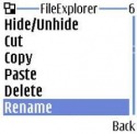File Explorer Nokia E50 Application