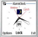 InfoTime Alarm Clock Java Mobile Phone Application