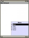 Mini Notepad Java Mobile Phone Application