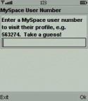 MySpace Profile Java Mobile Phone Application