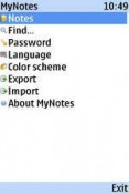 My Notes Advaced Mobile Notepad Alcatel 2001 Application
