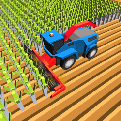Blocky Plow Farming Harvester 2