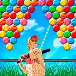 Baseball Bubble Shooter: Hit A Homerun
