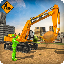 Excavator Digging: Road Construction Simulator 3D