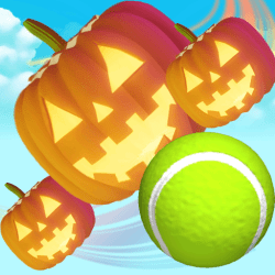 Pumpkins Vs Tennis Knockdown