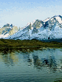 Download Free Snow Mountain Lake Mobile Phone Screensavers