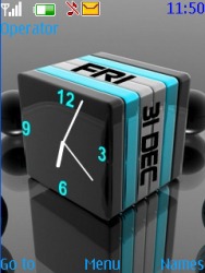 3d Cube Clock