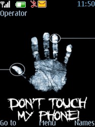 Download Free S40 Theme Dont Touch My Phone 1009