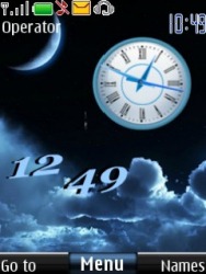 Moon Dual Clock