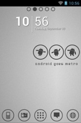 Android Metro White Go Launcher