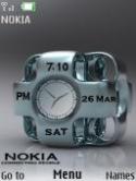 Nokia Duel Clock S40 Mobile Phone Theme