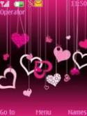 Pink Hearts S40 Mobile Phone Theme