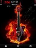 Fired Guitar Symbian Mobile Phone Theme