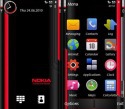 Red Black Nokia Nokia X6 (2009) Theme