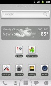 Grey GO Launcher EX HTC Desire VT Theme