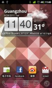 Transparence Dock GO Launcher Android Mobile Phone Theme