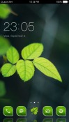 Beautiful Leaf CLauncher Android Mobile Phone Theme