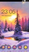 Violet Winter CLauncher Android Mobile Phone Theme
