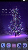 Purple Christmas CLauncher Android Mobile Phone Theme