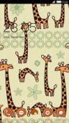 Cute Girrafe CLauncher Android Mobile Phone Theme