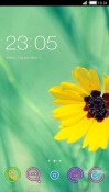 Yellow Flower CLauncher Android Mobile Phone Theme