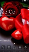 Red Hearts CLauncher Android Mobile Phone Theme
