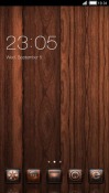 Wood CLauncher Android Mobile Phone Theme