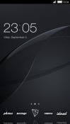 Jet Black CLauncher Android Mobile Phone Theme