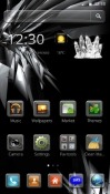 Black Glass CLauncher Android Mobile Phone Theme