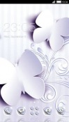 White Butterfly CLauncher Android Mobile Phone Theme