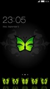 Green Butterfly CLauncher Android Mobile Phone Theme