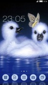 White Ducks CLauncher Android Mobile Phone Theme