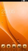 Orange Design CLauncher Android Mobile Phone Theme