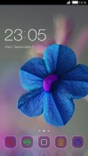 Blue Flower CLauncher Android Mobile Phone Theme