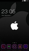Black Apple CLauncher Android Mobile Phone Theme