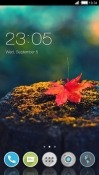 Red Leaf CLauncher Android Mobile Phone Theme