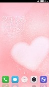 Pink Heart CLauncher Android Mobile Phone Theme