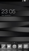 Black Strips CLauncher Android Mobile Phone Theme