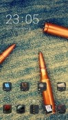 Bullets CLauncher Samsung Galaxy Rush M830 Theme