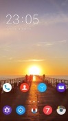 Sunset CLauncher Samsung Galaxy Rush M830 Theme