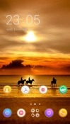 Sunset Beach CLauncher Android Mobile Phone Theme
