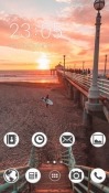 Sunset Bridge CLauncher Android Mobile Phone Theme