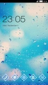 Raindrops CLauncher Samsung Galaxy Rush M830 Theme