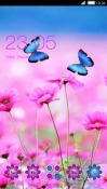 Pink Flowers CLauncher Samsung Galaxy Rush M830 Theme