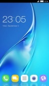 Blue CLauncher Samsung Galaxy Rush M830 Theme
