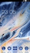 Blue Liquid CLauncher Android Mobile Phone Theme