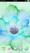 Blue Flower CLauncher HTC One V Theme