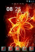 Fiery Flower Go Launcher ZTE nubia X 5G Theme