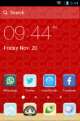 Velvet Red Hola Launcher Motorola One 5G Ace Theme